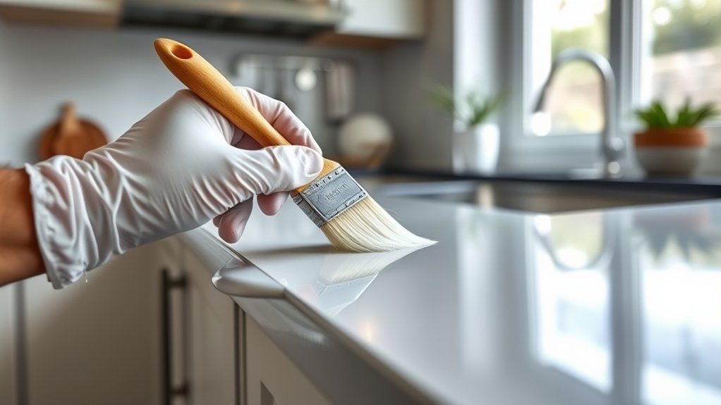 How to Paint Kitchen Cabinets Without Sanding in 5 Easy Steps 4 apply high adhesion primer evenly