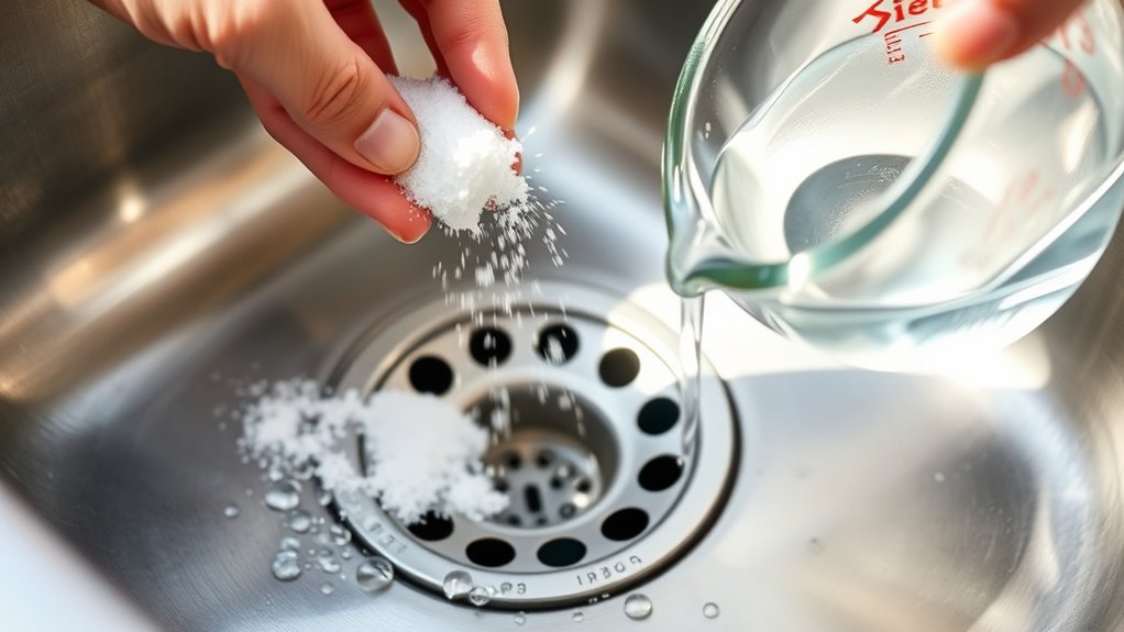 5 Easy Steps to Clean Kitchen Sink Drain Smell 4 baking soda vinegar deodorization