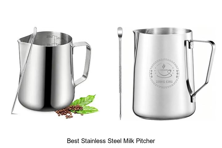 best stainless steel milk pitcher