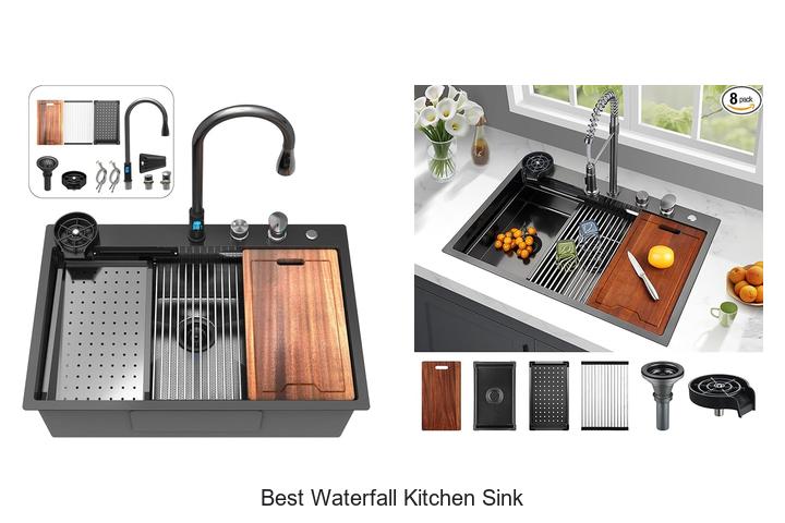 best waterfall kitchen sink