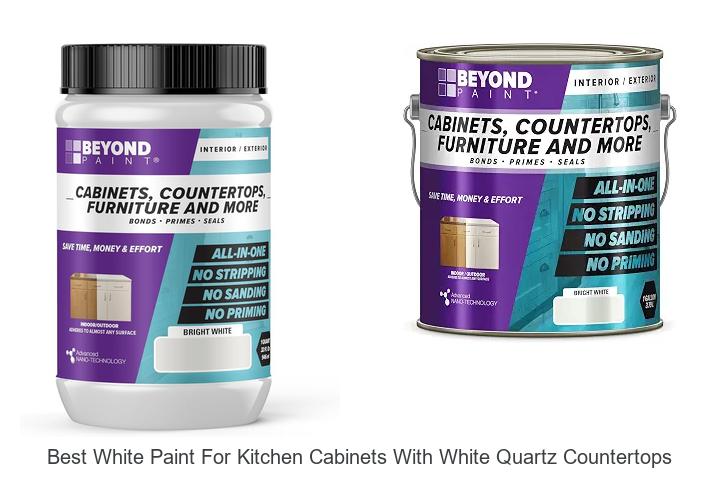 best white paint for kitchen cabinets with white quartz countertops
