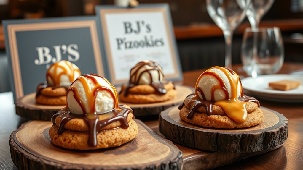 bj s pizookie dessert options