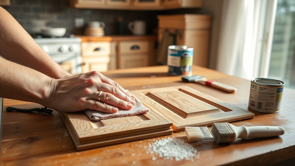 5 Costs You Need to Know: How Much to Repaint Kitchen Cabinets 4 cabinet prep and repair costs