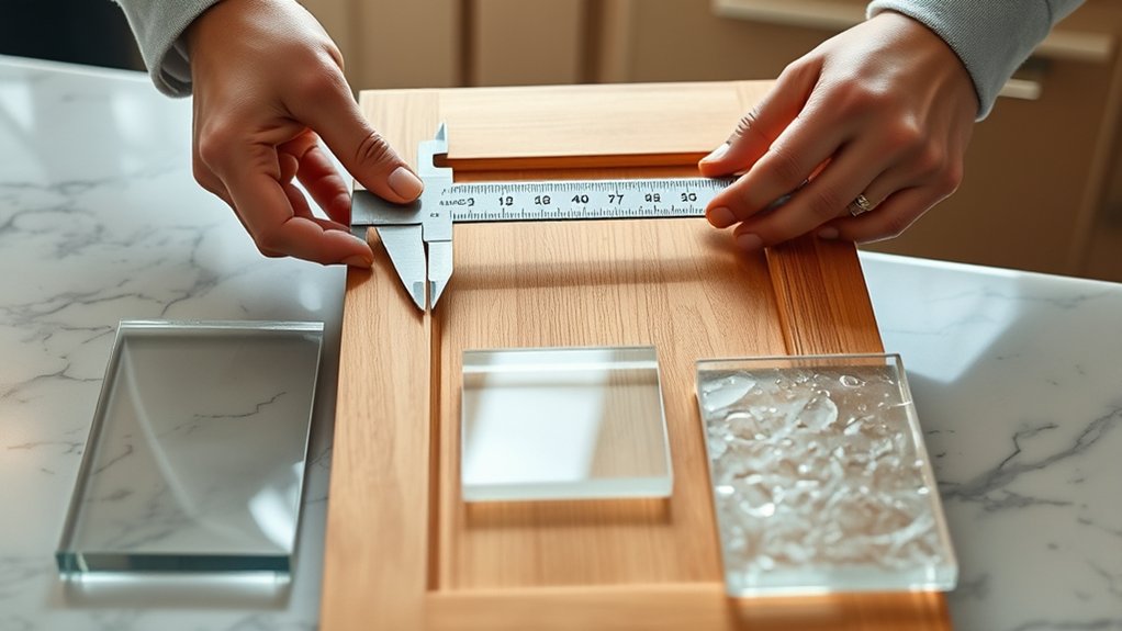 How to Add Glass to Kitchen Cabinets in 10 Easy Steps 2 check door construction compatibility
