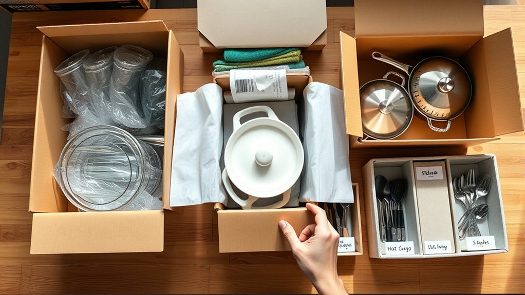 How to Pack Kitchen Items in 10 Easy Steps 4 choose appropriate sturdy boxes