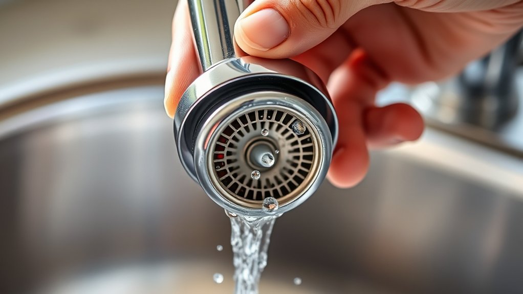 10 Steps to Increase Water Pressure in Your Kitchen Sink 3 clean faucet aerator deposits