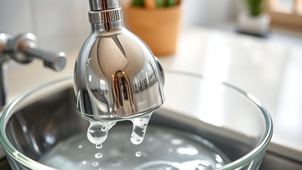 clean faucet head easily