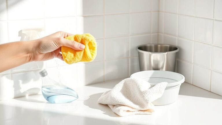 clean kitchen tiles easily