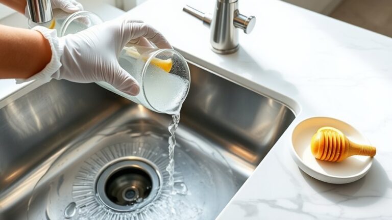 clean sink drain odors
