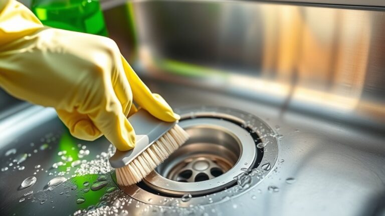 cleaning kitchen drain efficiently