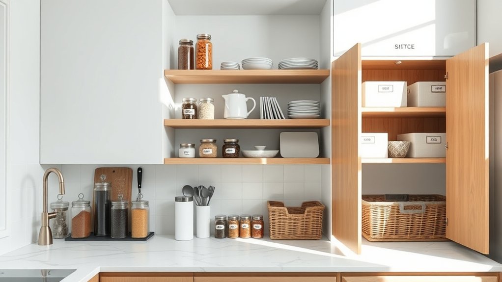 5 Easy Tips to Organize Your Kitchen 2 clear organize declutter maintain