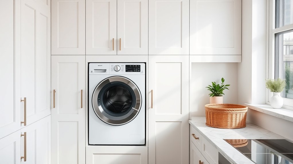 concealing laundry appliances effectively