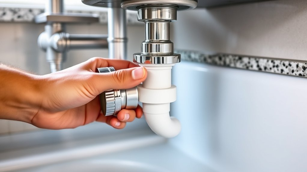 5 Easy Steps to Install Kitchen Sink Plumbing 4 connect tighten adjust check