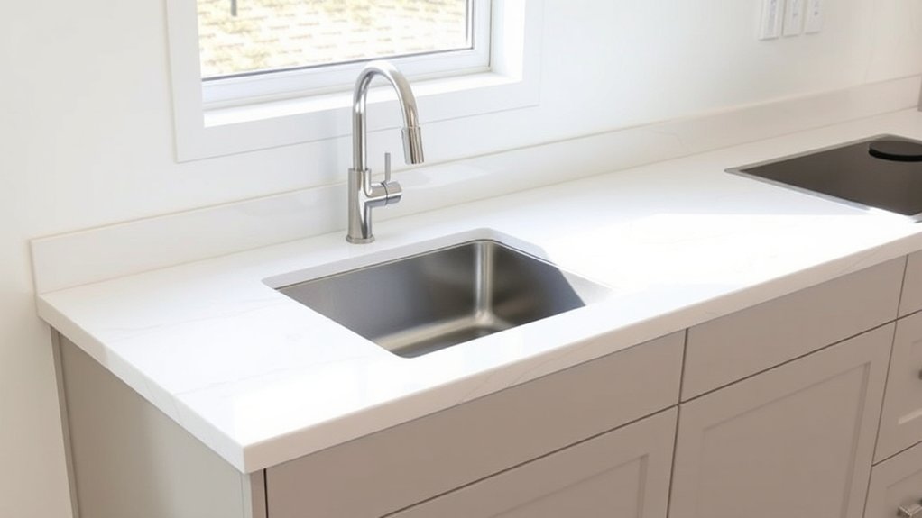 counter depth height overhang
