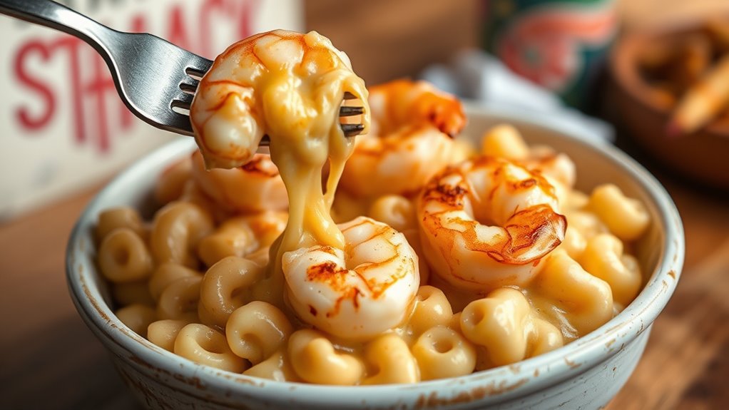 creamy shrimp comfort food