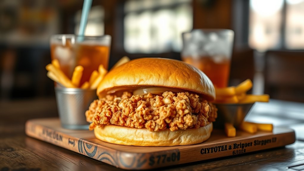 crispy chicken sandwich price