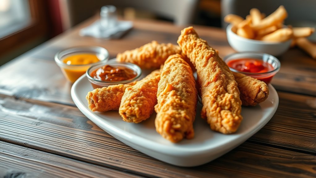 crispy customizable chicken tenders