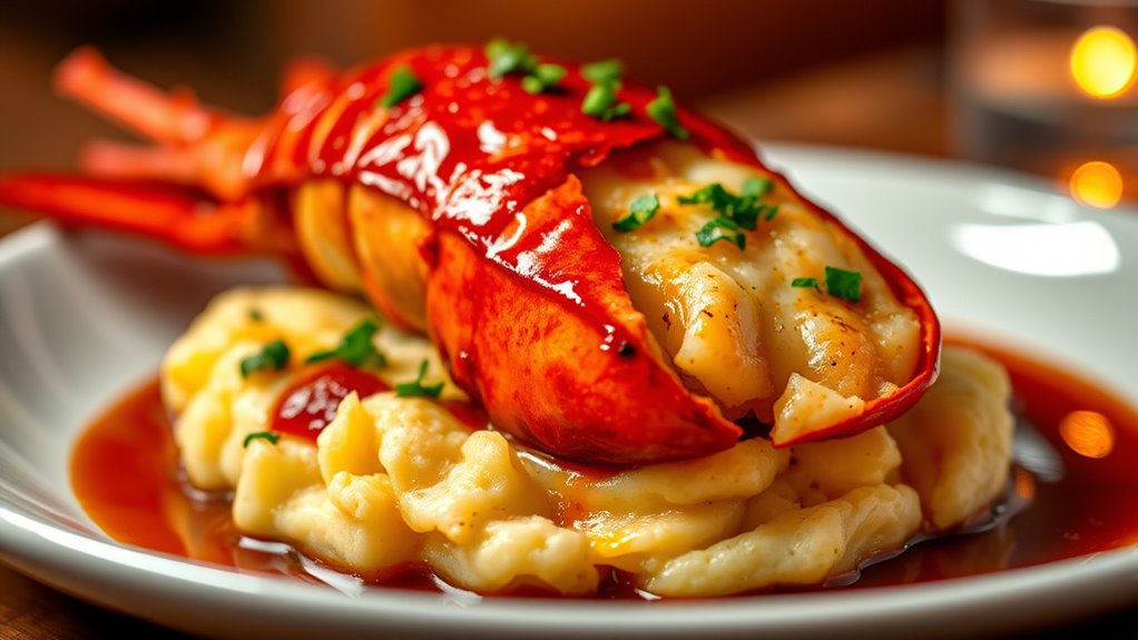crispy lobster with spicy sauce