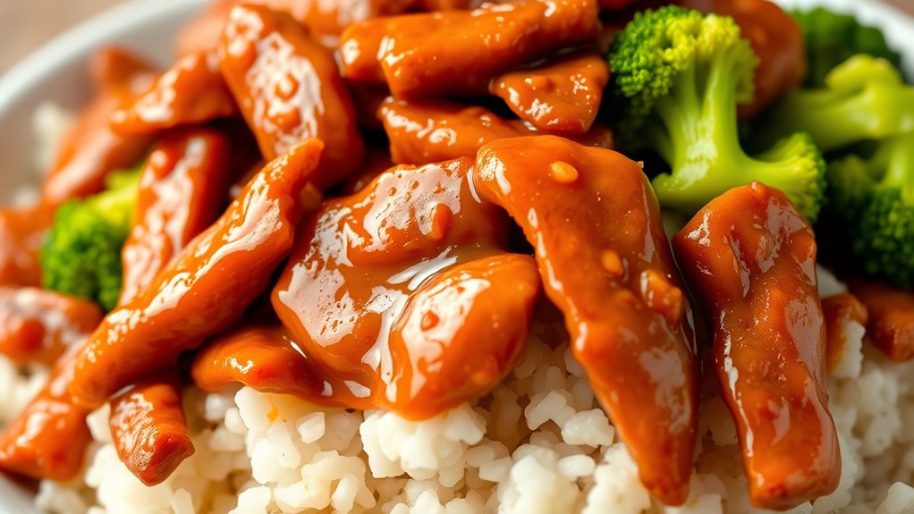 crispy savory beef stir fry