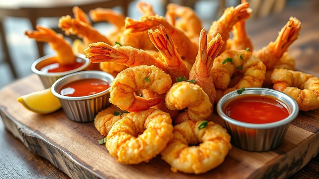 crispy shrimp platter variety