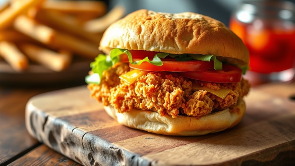 crispy tender chicken sandwich