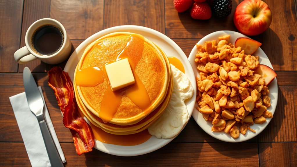 customizable hearty breakfast combo