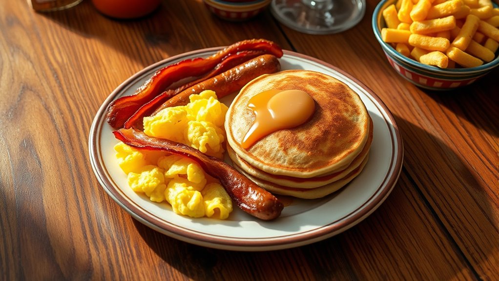 customizable hearty breakfast platter
