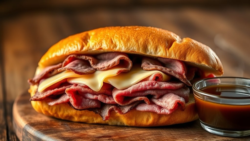 dipping savory roast beef