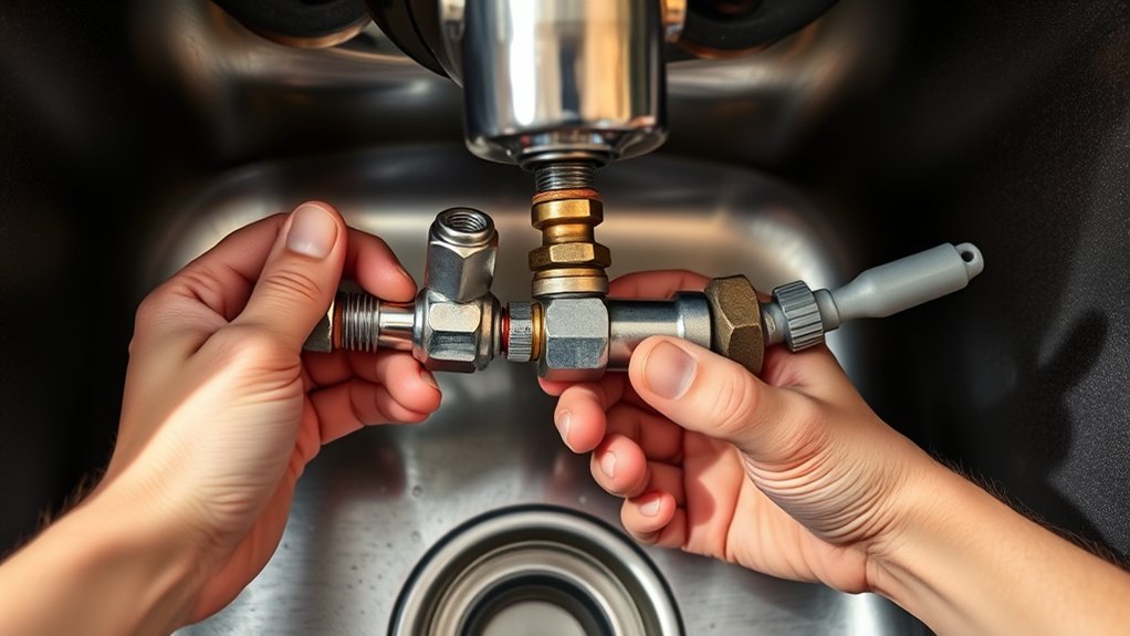 How to Replace Kitchen Faucet in 3 Easy Steps 6 disconnect loosen remove secure