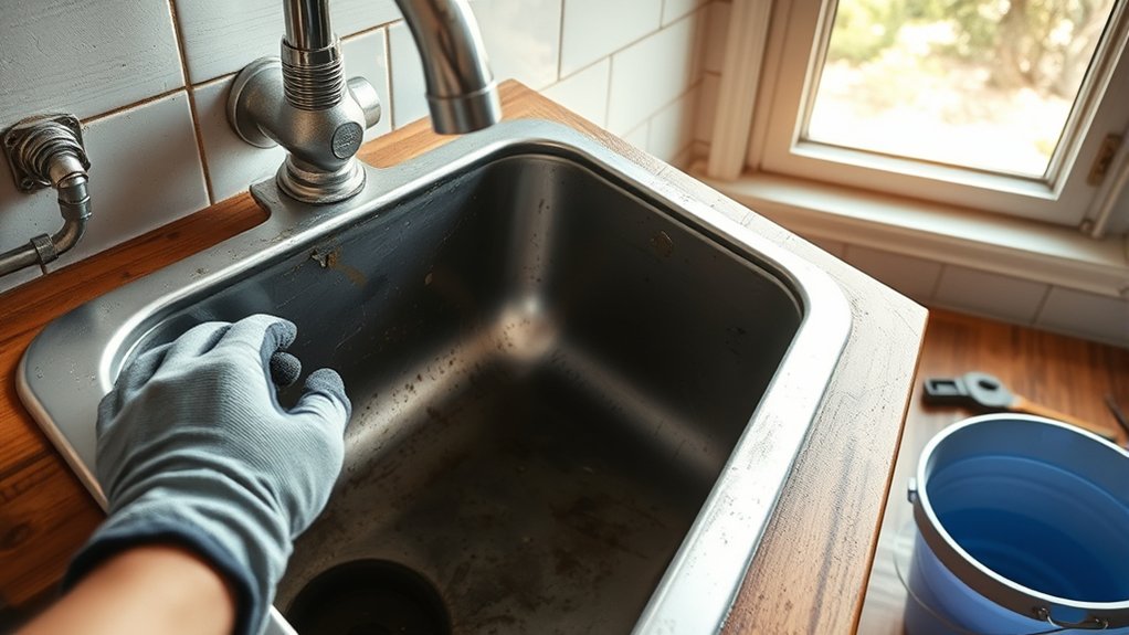 How to Install a Kitchen Sink in 10 Easy Steps 4 disconnect remove prepare inspect