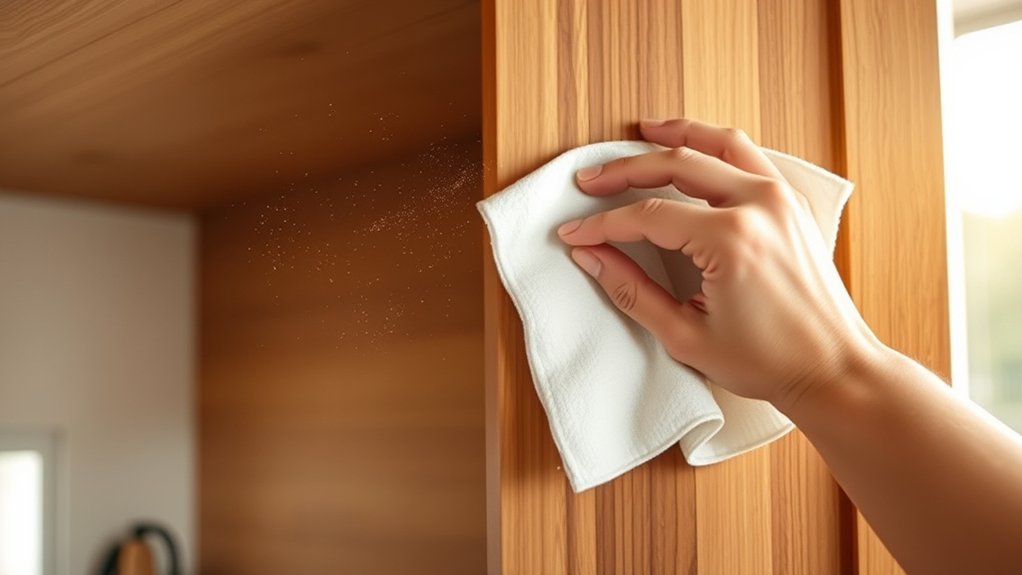 How to Clean Greasy Kitchen Cabinets in 7 Easy Steps 3 dust first then grease