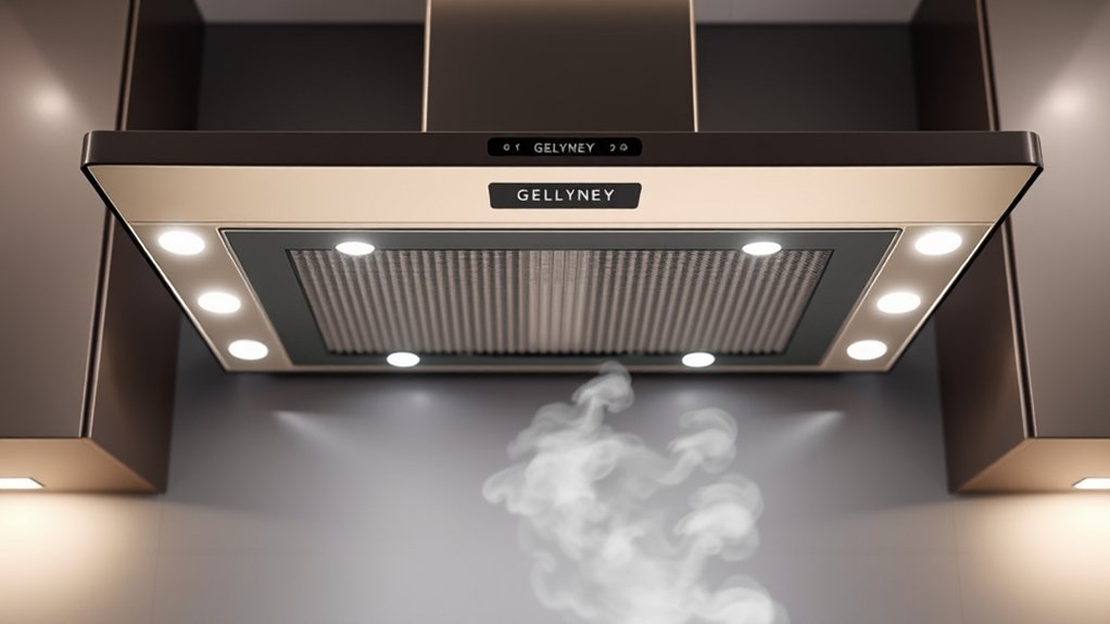 How the Gelyney Kitchen Exhaust Hood Works Step-by-Step 5 efficient filtered kitchen ventilation