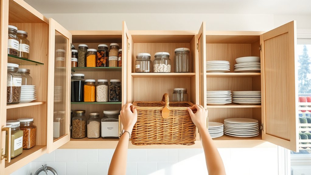 10 Tips to Organize Your Kitchen Cabinets Efficiently 2 empty clean inspect organize
