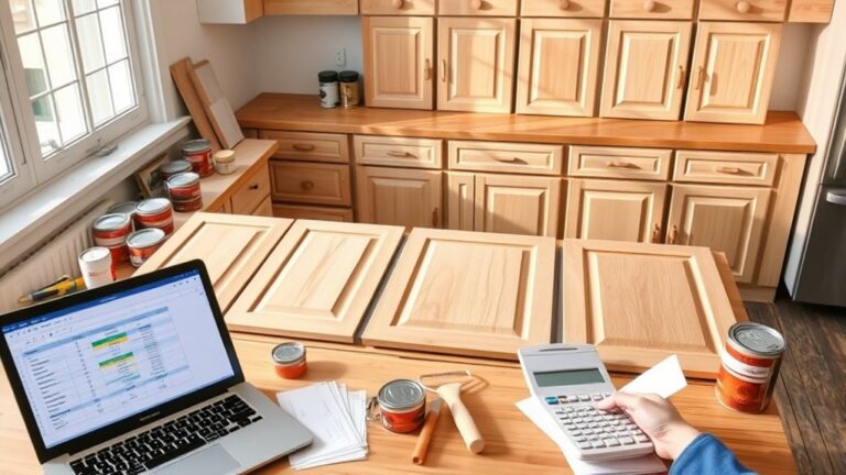 estimating kitchen cabinet painting costs