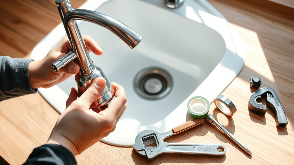 How to Change Kitchen Faucet in 7 Easy Steps 5 faucet fitting and tools