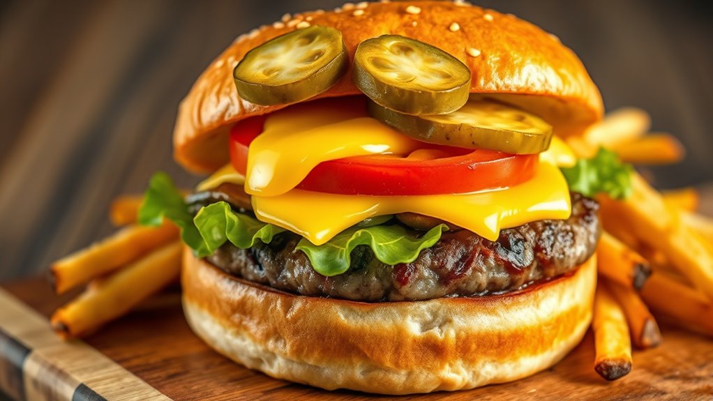 fresh customizable burger options