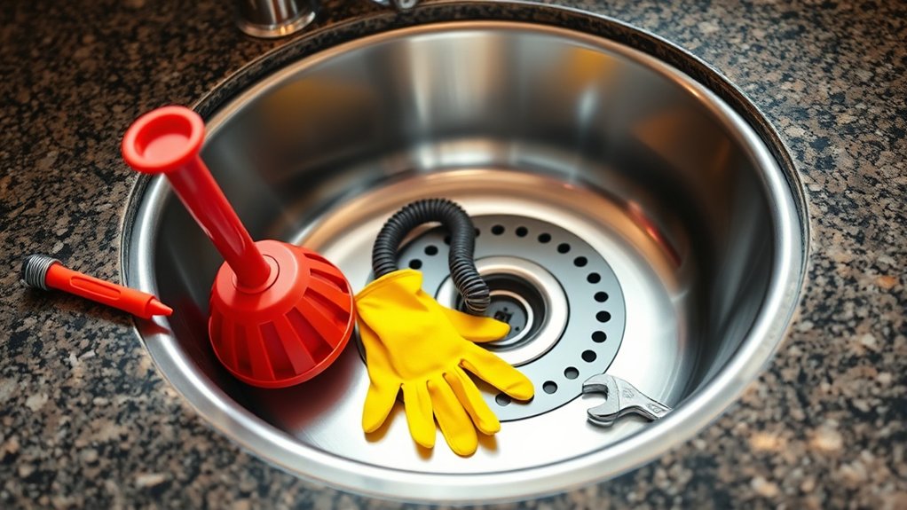 gather tools protect sink