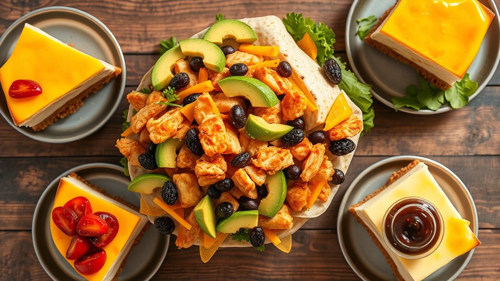 hearty filling burrito meal