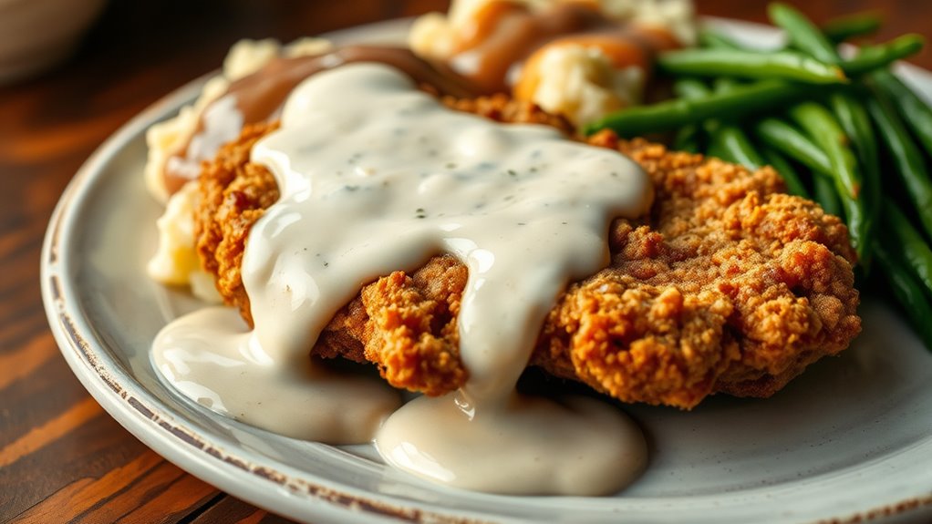 hearty southern steak dinner