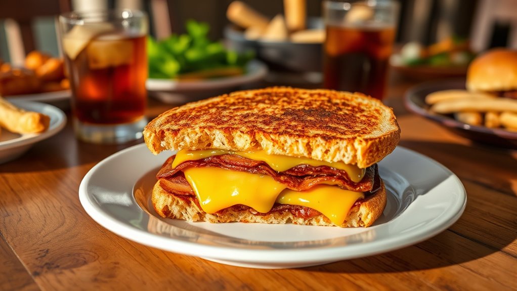 hearty sweet savory sandwich