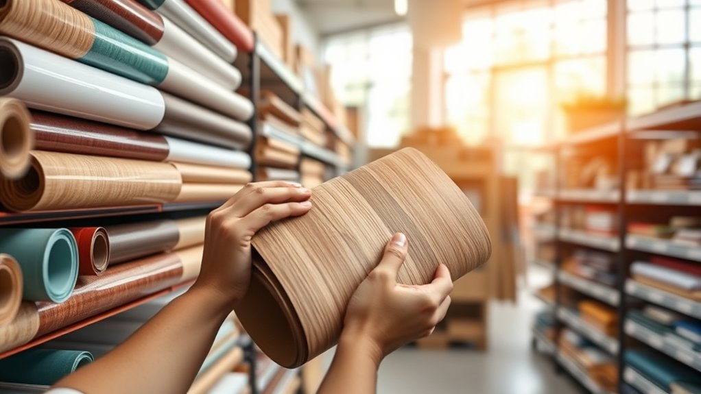 Where to Buy Vinyl Wrap for Kitchen Cabinets: 5 Best Places 3 in store vinyl wrap shopping