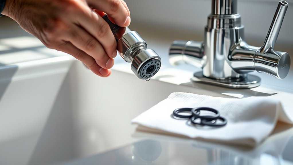 Fix a Leaky Kitchen Faucet in 5 Easy Steps 7 inspect and replace faucet parts