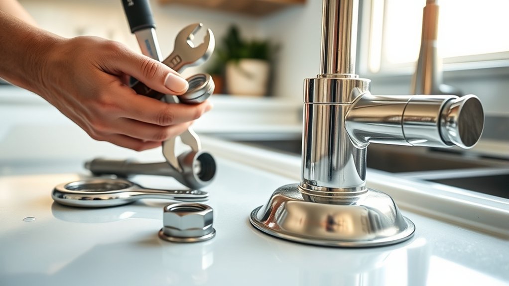 How to Tighten Kitchen Faucet in 5 Easy Steps 2 inspect gather tools check mounting