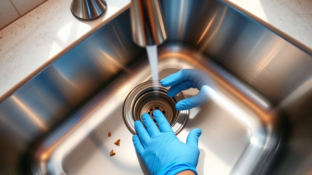 10 Easy Steps to Unclog Your Kitchen Sink With a Garbage Disposal 6 inspect water and debris