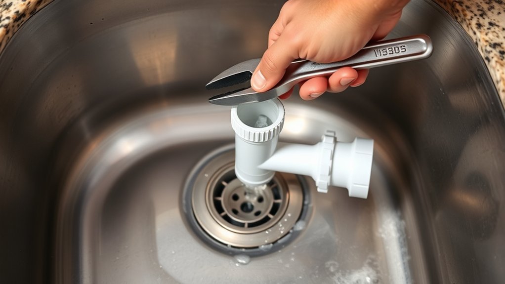 install kitchen sink drain