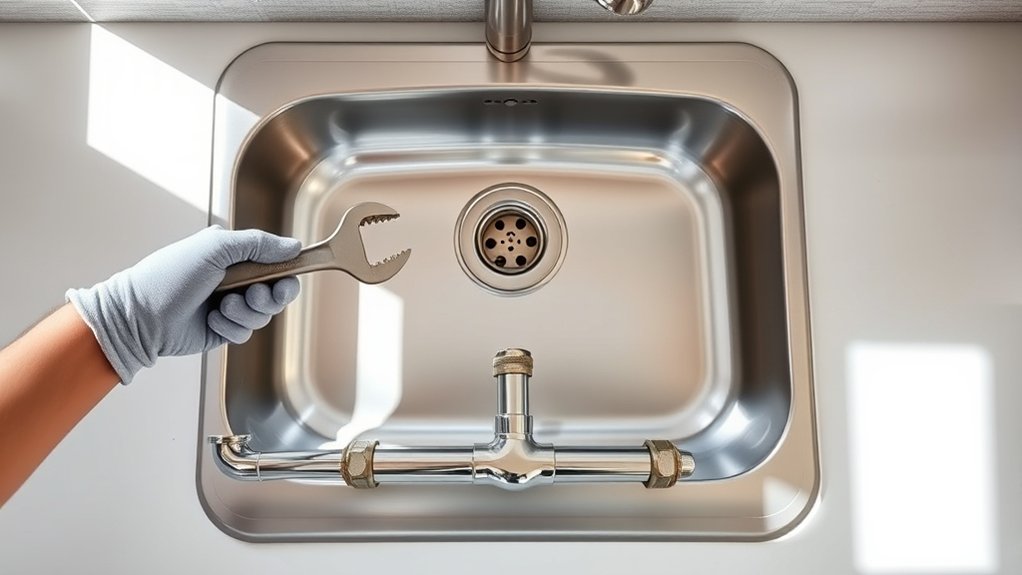 install kitchen sink plumbing