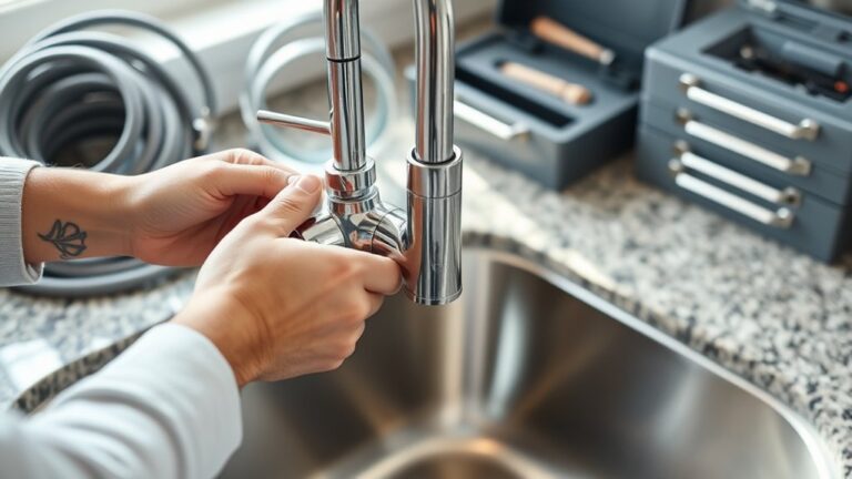 installing a kitchen faucet