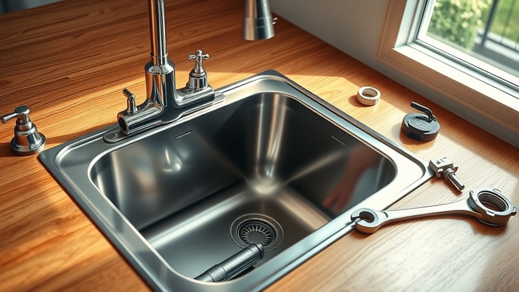 installing a sink easily