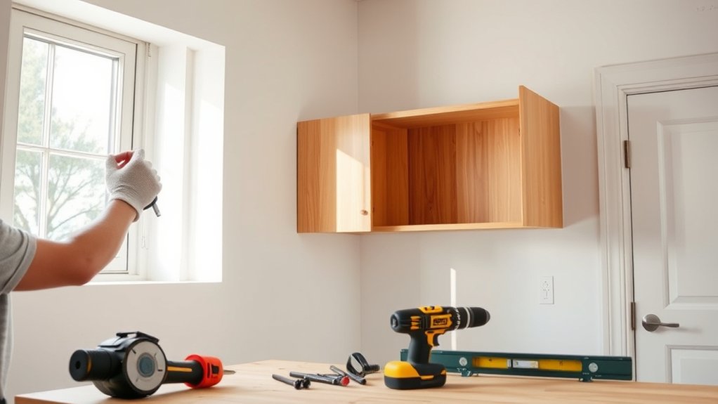 installing cabinets step by step