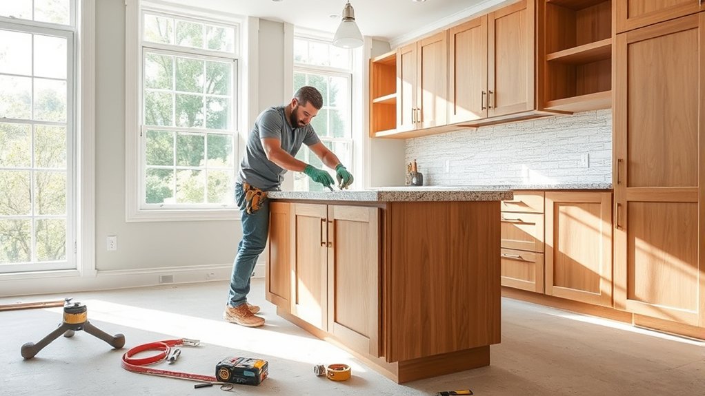 installing kitchen countertops efficiently